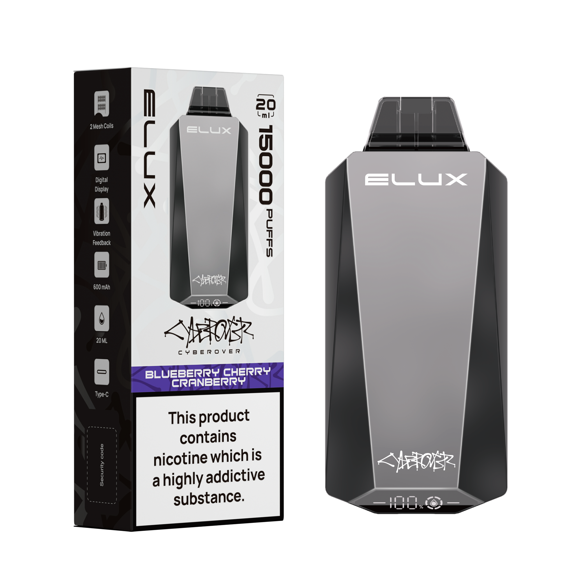 Elux Cyberover 15,000 Puff Disposable Vape | UAE Vapor | In Dubai and Abu Dhabi