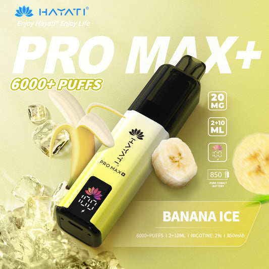 Hayati Pro Max+ 6000 Puffs 20MG Disposable Vape | UAE Vapor