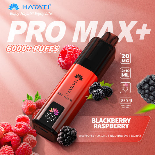 Hayati Pro Max+ 6000 Puffs 20MG Disposable Vape | UAE Vapor