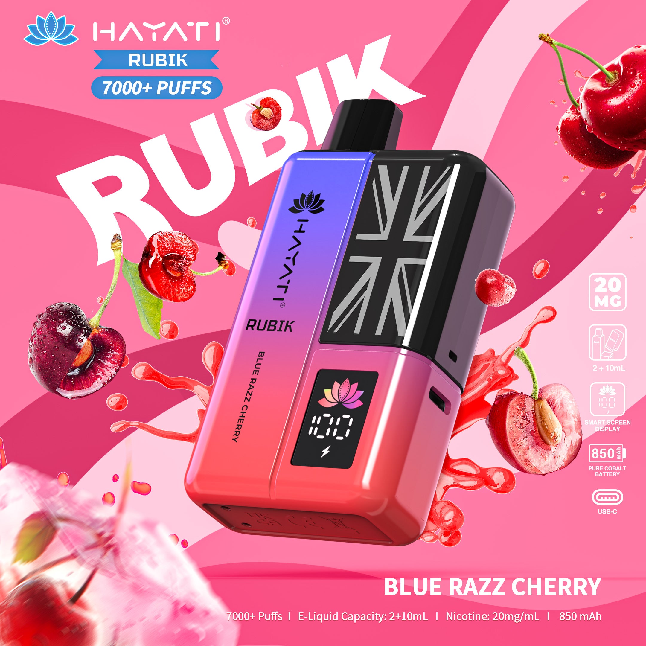 Hayati Rubik 7000+ Puff 20MG Disposable Vape | UAE Vapor
