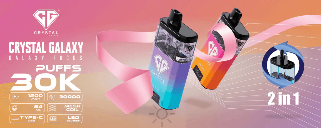 Crystal Galaxy Focus 2 30K Prefilled Vape Kit - 20MG - Fast Delivery in Dubai and Abu Dhabi