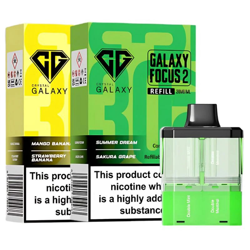 Crystal Galaxy Focus 2 30K Puffs Refill Pods - 20MG - UAE Vapor