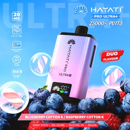 Hayati Pro Ultra+ 25K Disposable - 20MG - UAE Vapor