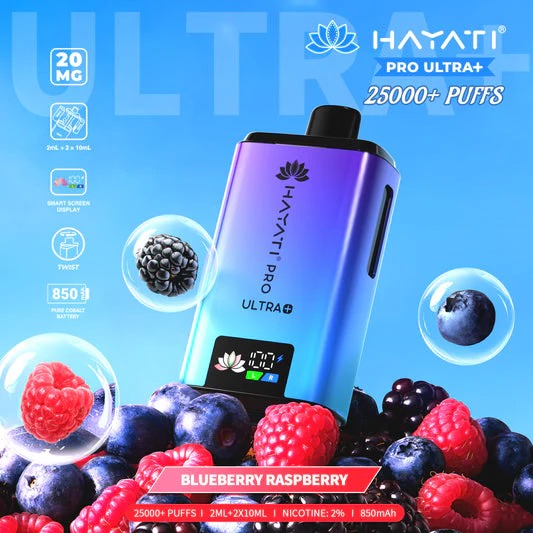 Hayati Pro Ultra+ 25K Disposable - 20MG - UAE Vapor