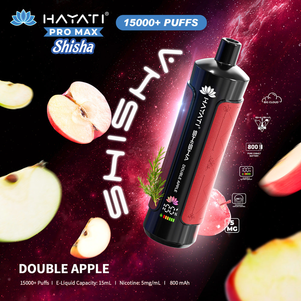 Hayati Pro Max Shisha 15000 Puffs Disposable | UAE Vapor
