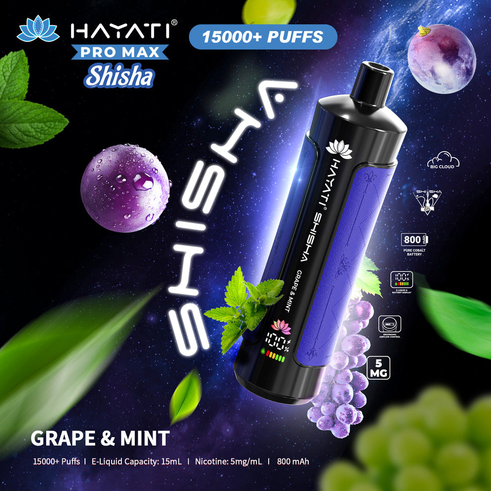 Hayati Pro Max Shisha 15000 Puffs Disposable | UAE Vapor