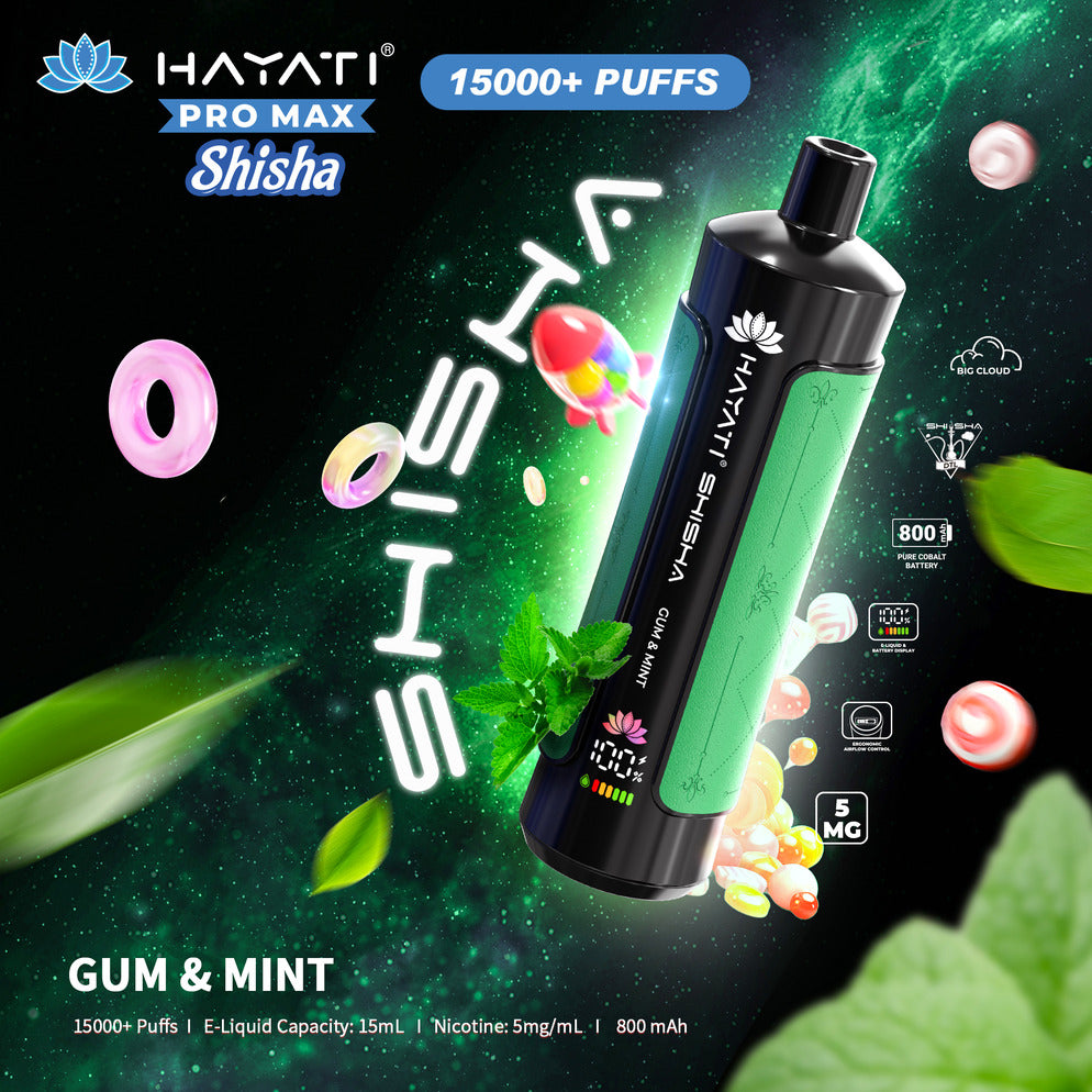 Hayati Pro Max Shisha 15000 Puffs Disposable | UAE Vapor