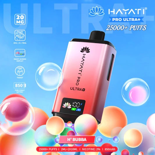 Hayati Pro Ultra+ 25K Disposable - 20MG - UAE Vapor