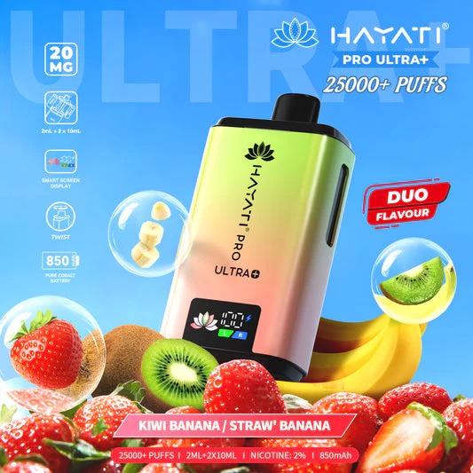 Hayati Pro Ultra+ 25K Disposable - 20MG - UAE Vapor