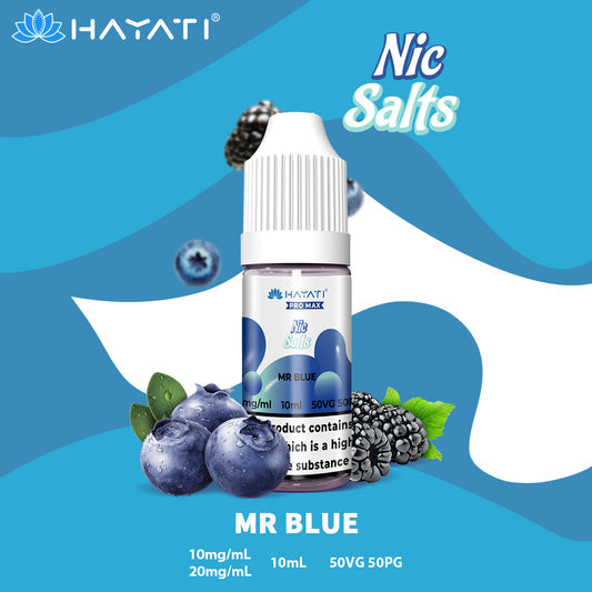 Hayati Pro Max Nic Salt E-Liquid 10ml - Mr Blue