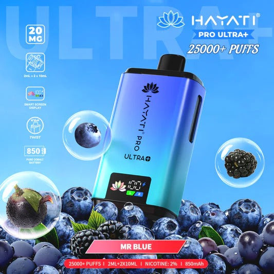 Hayati Pro Ultra+ 25K Disposable - 20MG - UAE Vapor