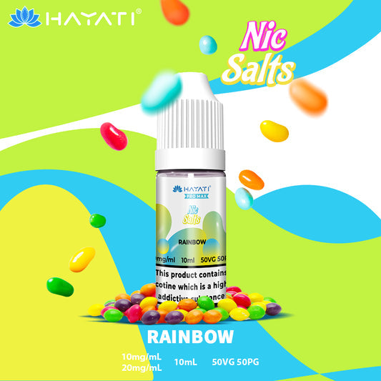 Hayati Pro Max Nic Salt E-Liquid 10ml - Rainbow
