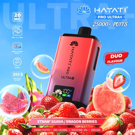Hayati Pro Ultra+ 25K Disposable - 20MG - UAE Vapor