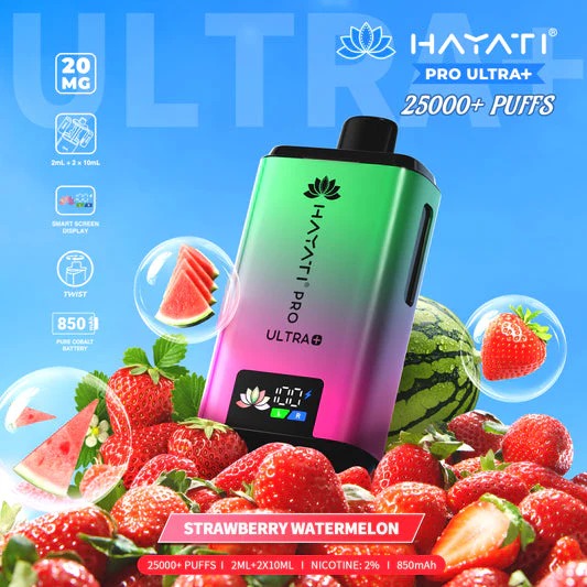 Hayati Pro Ultra+ 25K Disposable - 20MG - UAE Vapor