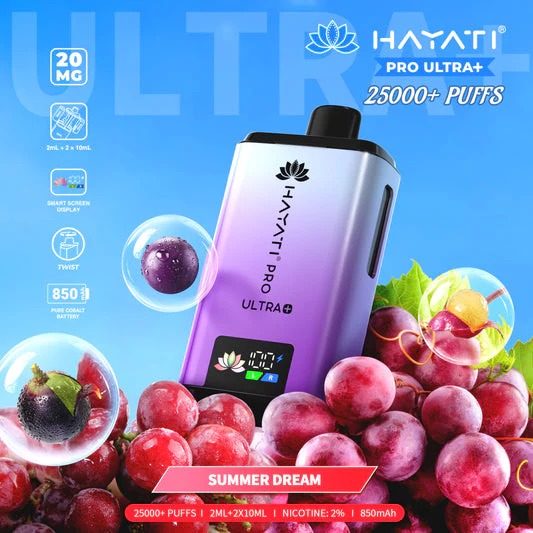 Hayati Pro Ultra+ 25K Disposable - 20MG - UAE Vapor