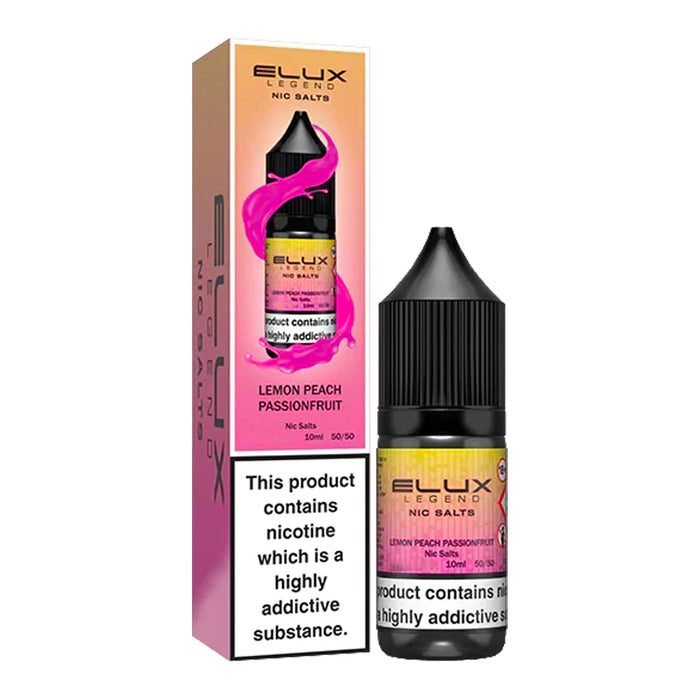 Elux Legend Nic Salt 10ml E-Liquid - Lemon Peach Passionfruit