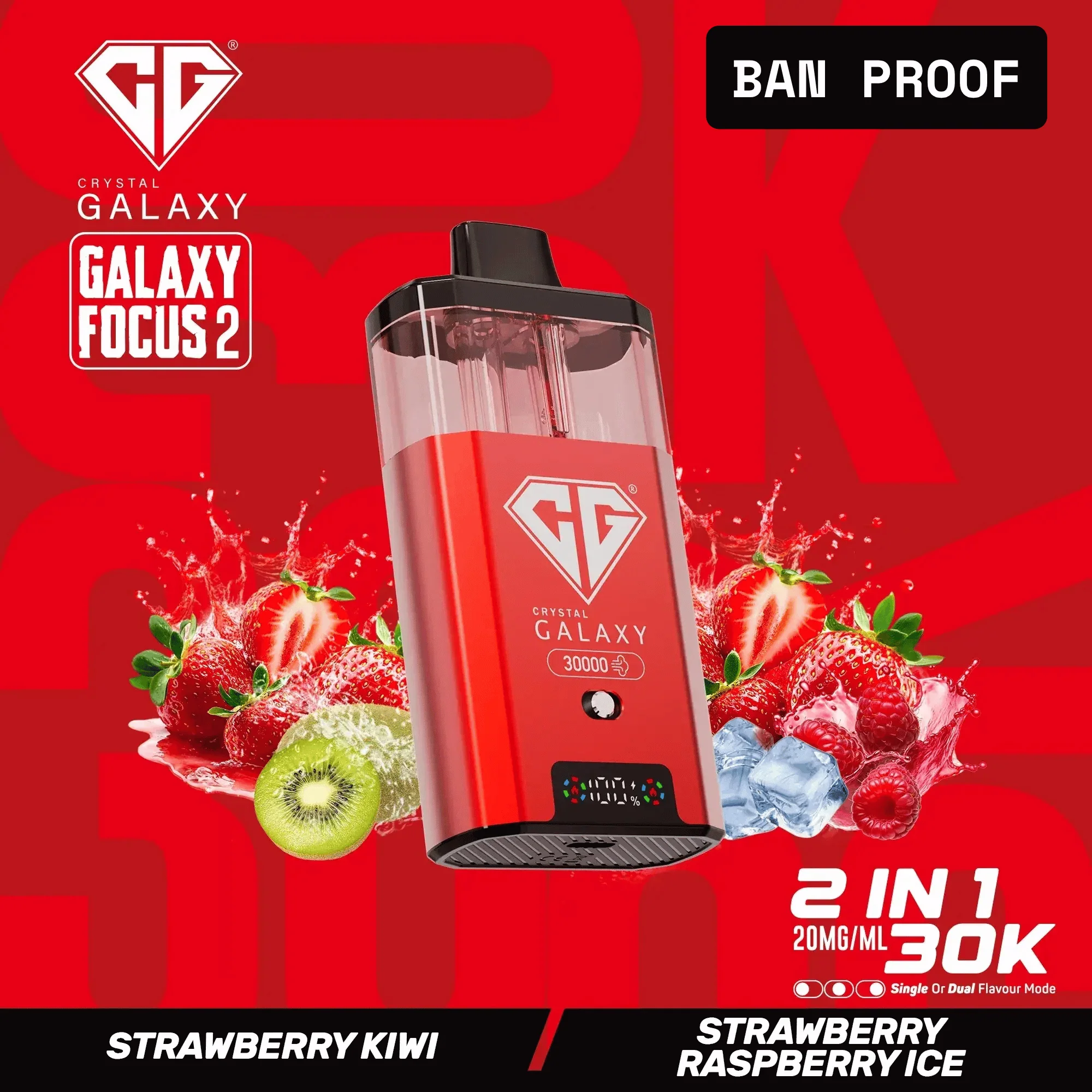 Crystal Galaxy Focus 2 30K Prefilled Vape Kit - 20MG - Fast Delivery in Dubai and Abu Dhabi