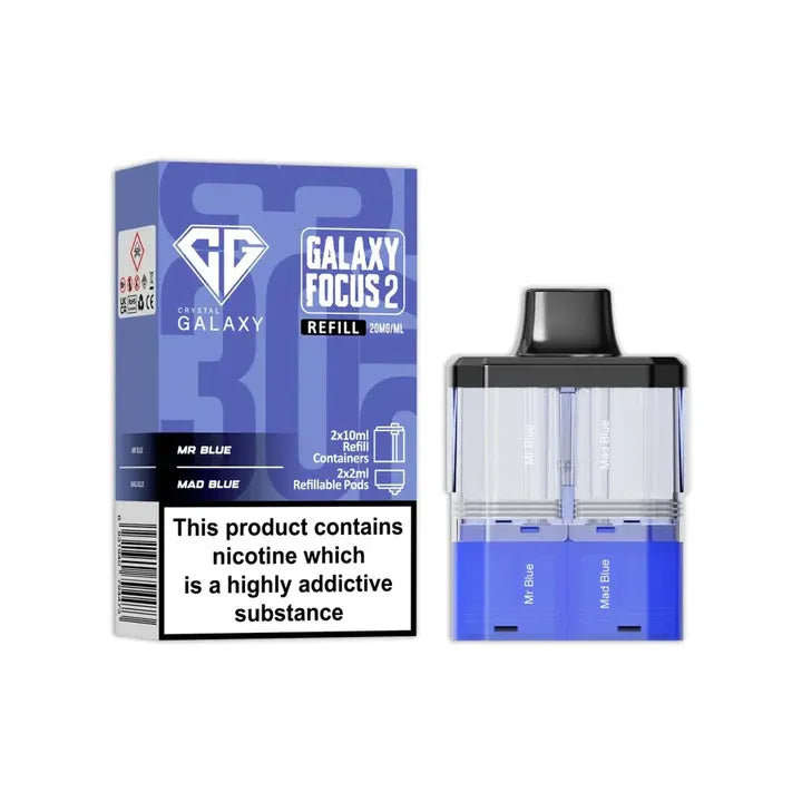 Crystal Galaxy Focus 2 30K Puffs Refill Pods - 20MG - UAE Vapor