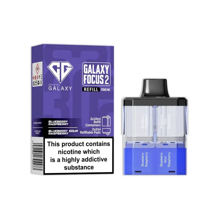 Crystal Galaxy Focus 2 30K Puffs Refill Pods - 20MG - UAE Vapor
