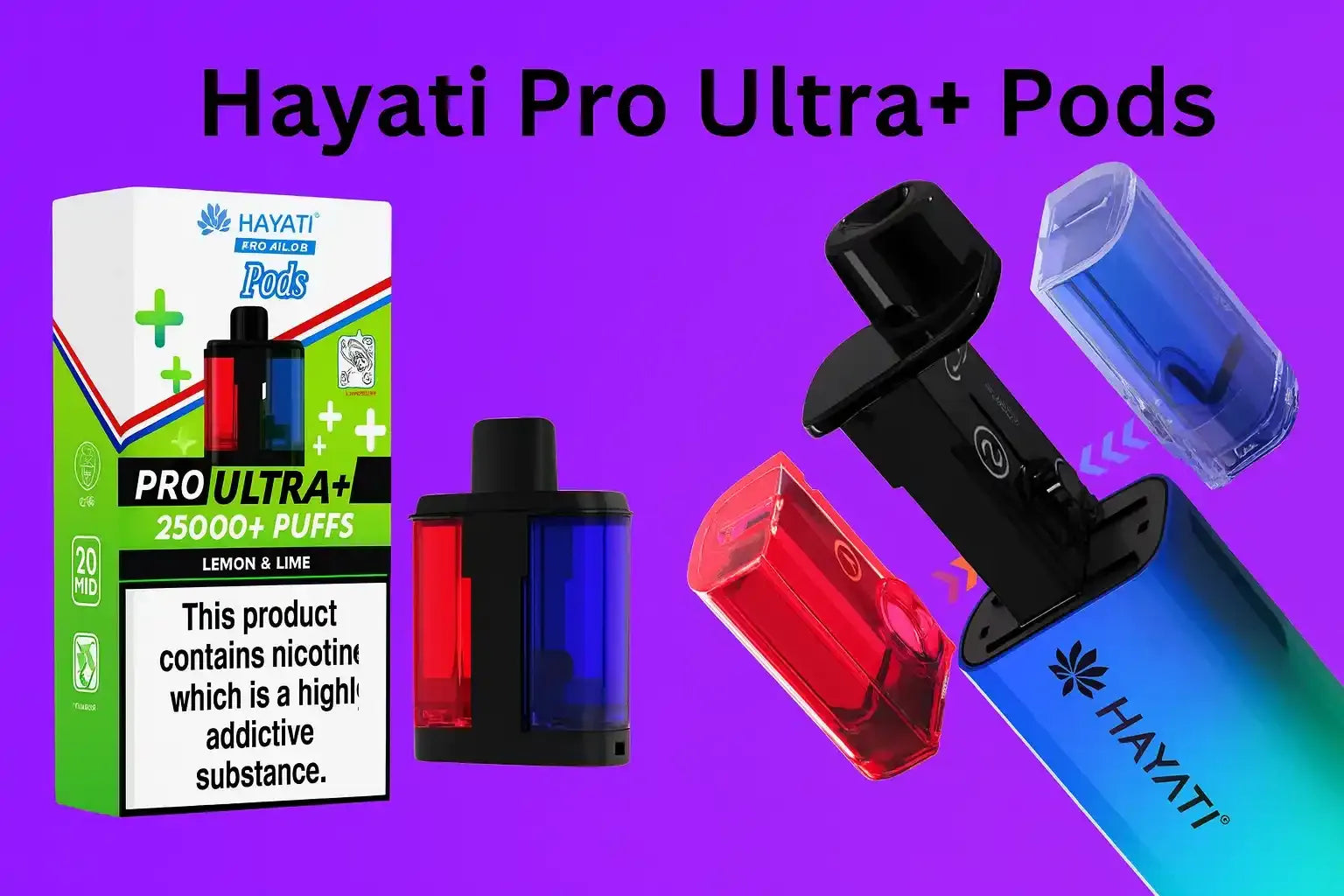 Hayati Pro Ultra + 25K Refill Pods - 20MG - UAE Vapor