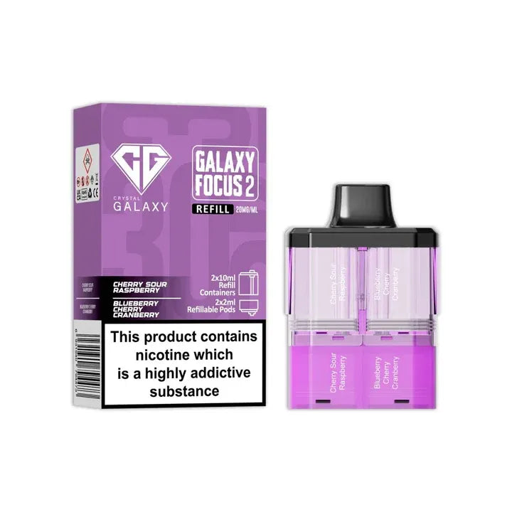 Crystal Galaxy Focus 2 30K Puffs Refill Pods - 20MG - UAE Vapor