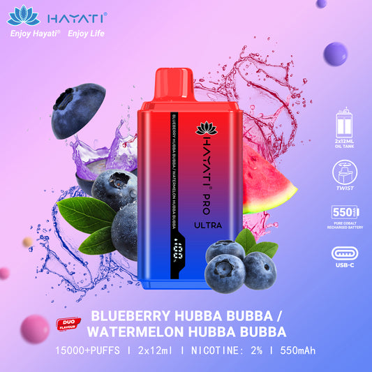 Hayati Pro Ultra 15000+ Puffs Disposable