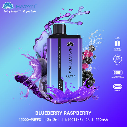 Hayati Pro Ultra 15000+ Puffs Disposable