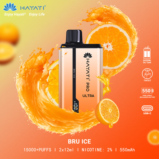 Hayati Pro Ultra 15000+ Puffs Disposable -  UAE VAPOR