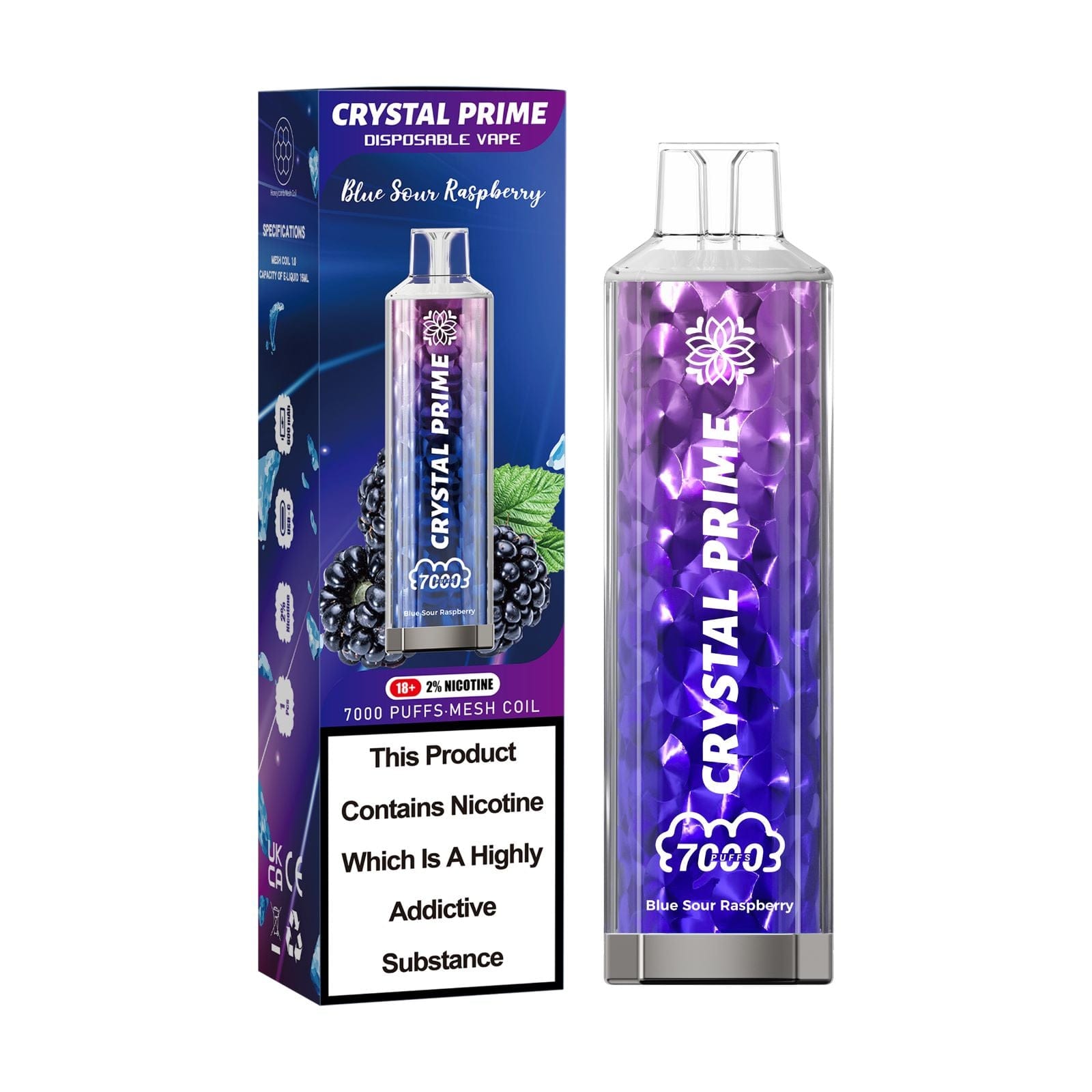 Crystal Prime 7000 Puff Disposable Vape | UAE Vapor