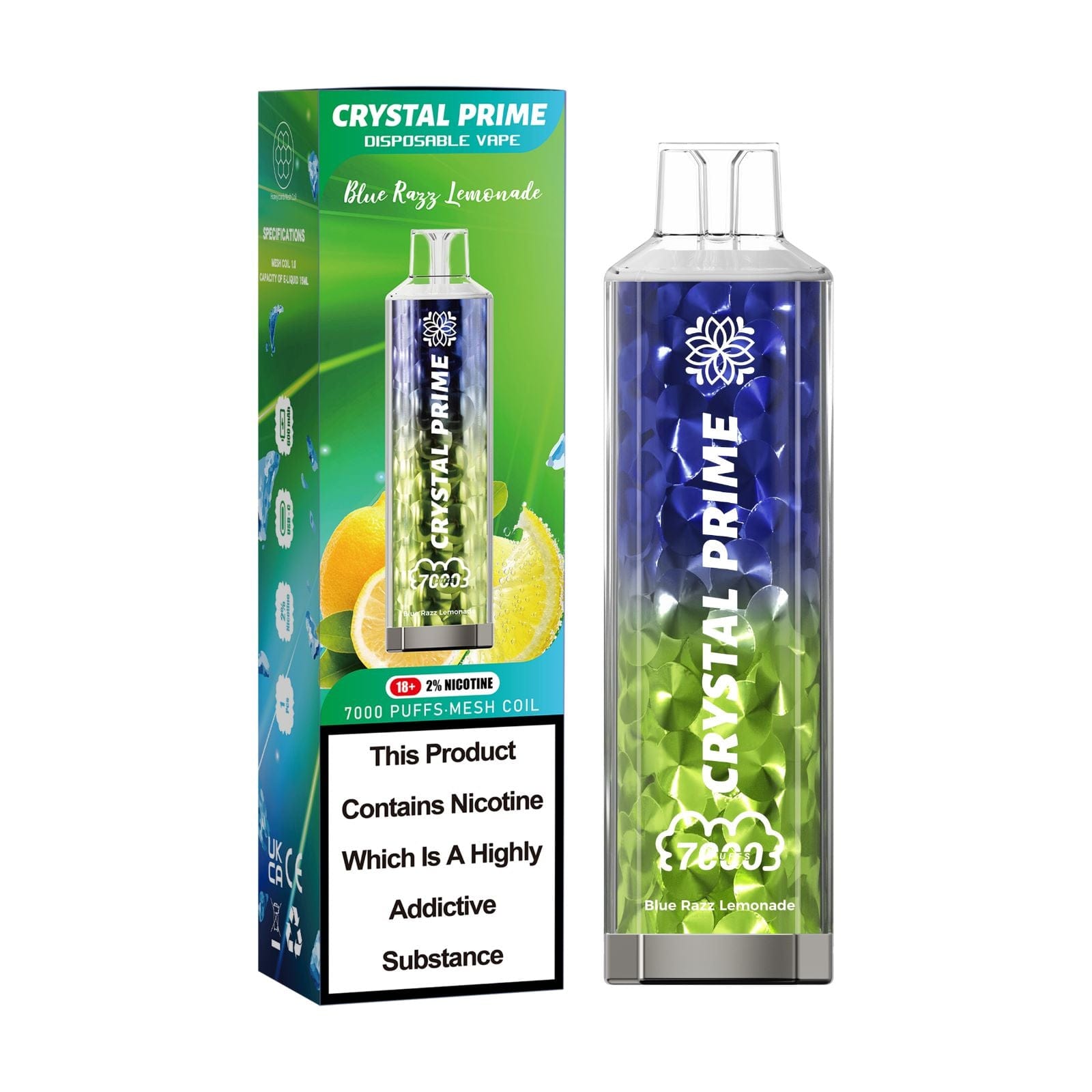 Crystal Prime 7000 Puff Disposable Vape | UAE Vapor