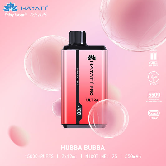 Hayati Pro Ultra 15000+ Puffs Disposable