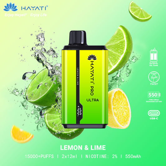 Hayati Pro Ultra 15000+ Puffs Disposable