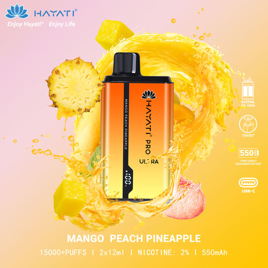 Hayati Pro Ultra 15000+ Puffs Disposable