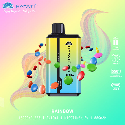 Hayati Pro Ultra 15000+ Puffs Disposable