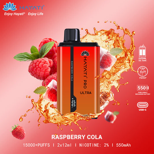 Hayati Pro Ultra 15000+ Puffs Disposable