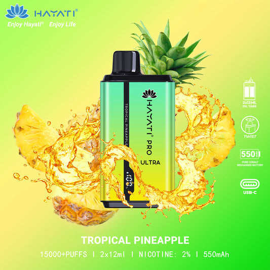 Hayati Pro Ultra 15000+ Puffs Disposable