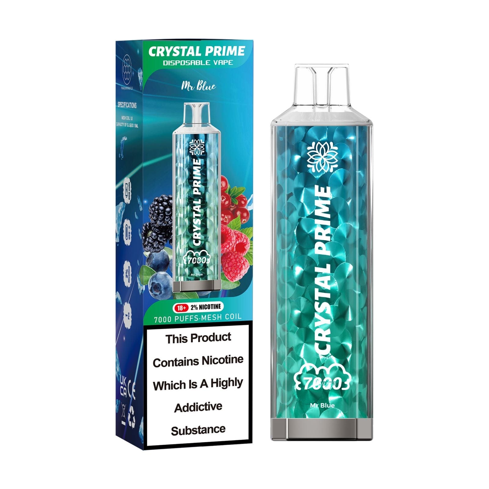 Crystal Prime 7000 Puff Disposable